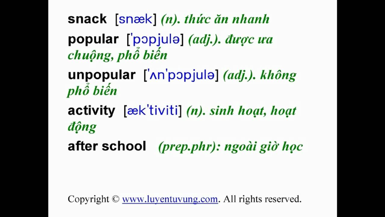 'Video thumbnail for Learn English Vocabulary - Grade 7 - Unit 04 - Lesson 01'