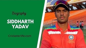Video thumbnail for Siddharth Yadav Indian Under-19 cricketer batting, biography, age, height, wife, family, etc.