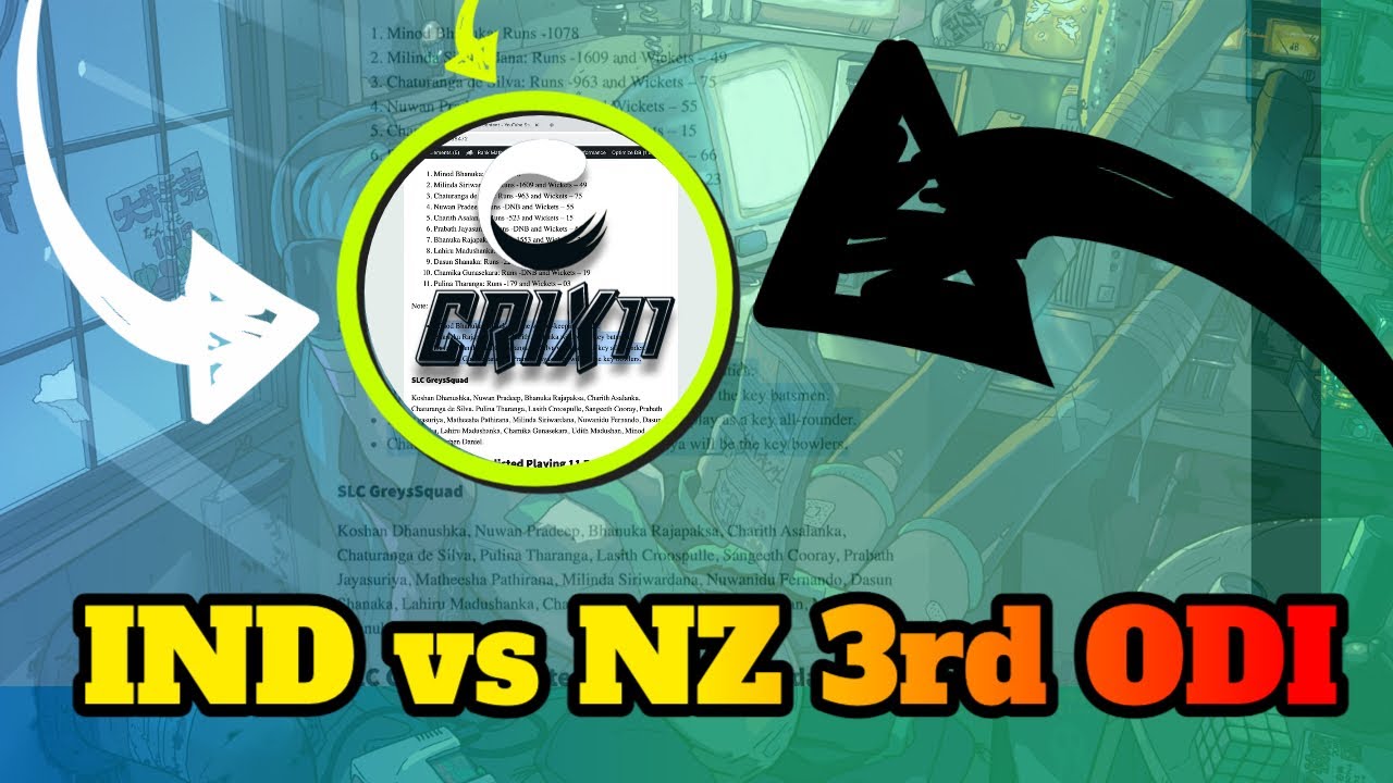 Video thumbnail for IND vs NZ Dream11 Team 3rd ODI | India Vs New Zealand Prediction - IND vs NZ Dream11 Prediction