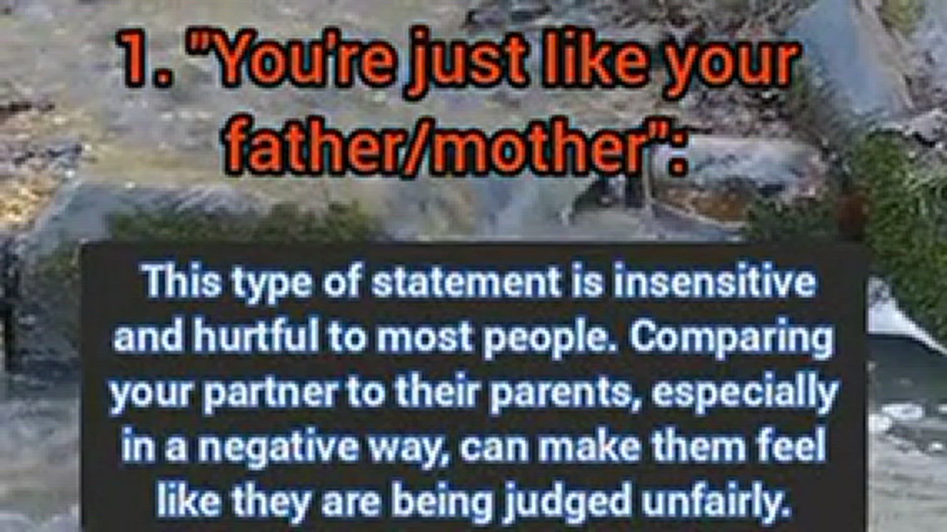 'Video thumbnail for 5 Things You Should Never Say to Your Boyfriend'