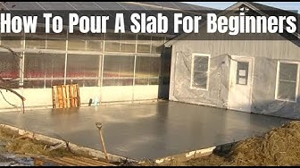 'Video thumbnail for How To Pour A Concrete Slab | Beginners and Diy'ers'