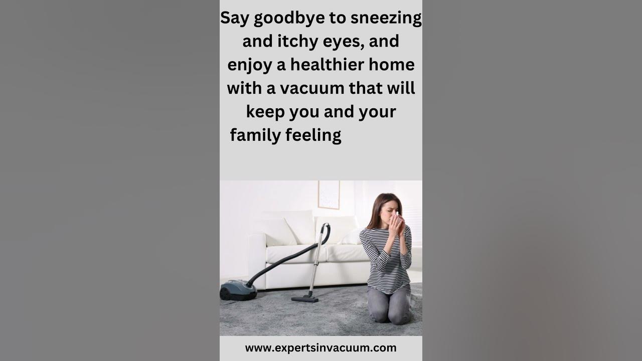 'Video thumbnail for Best HEPA Filter Vacuum For Allergies #short'