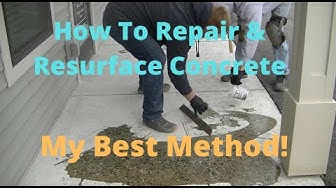 'Video thumbnail for How To Repair And Resurface A Concrete Patio Slab'