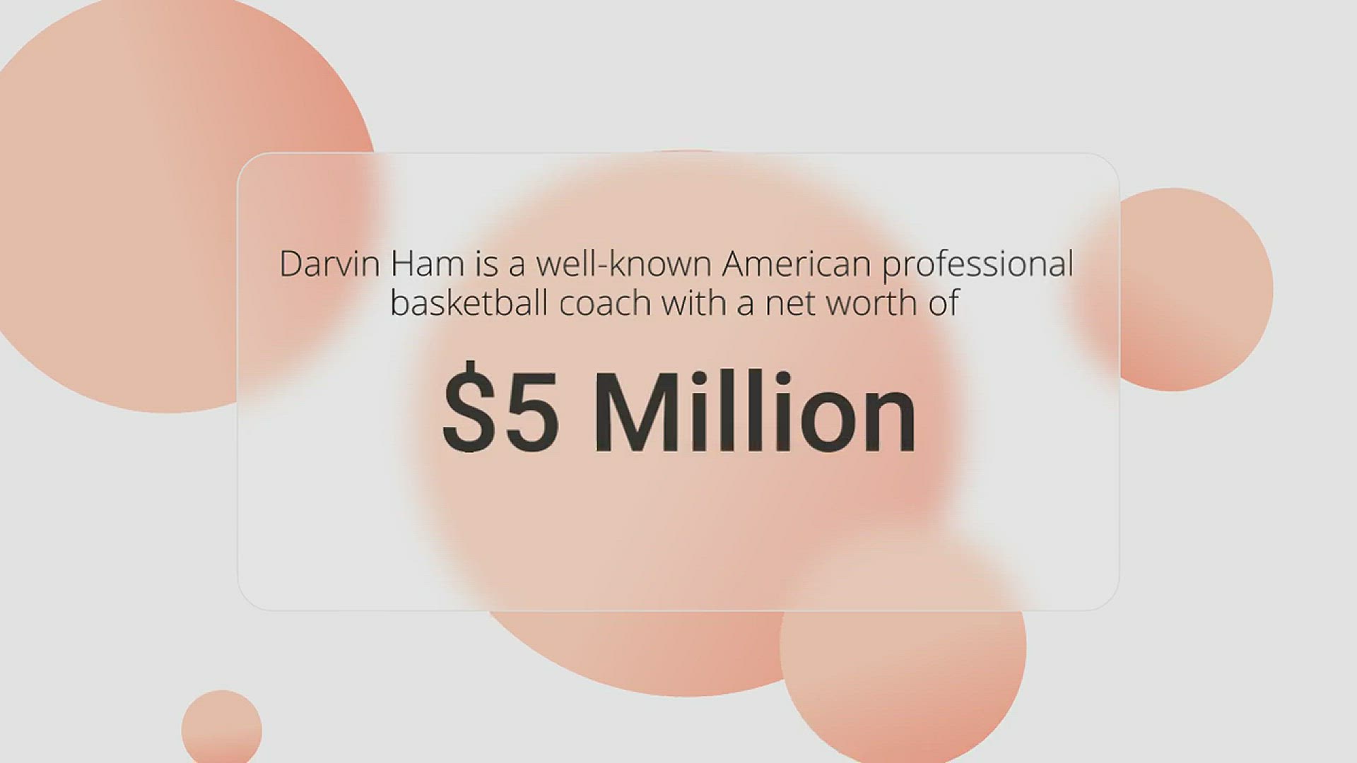 'Video thumbnail for Darvin Ham Net Worth 2023'