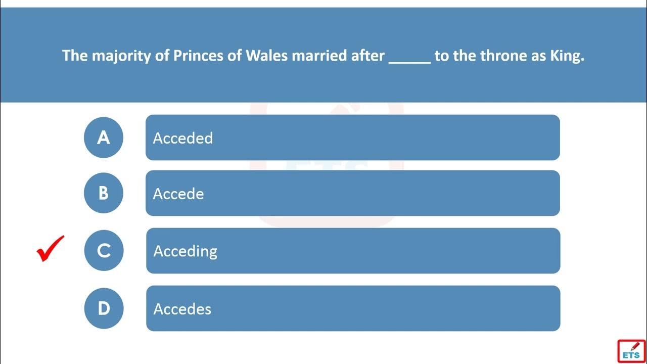 'Video thumbnail for English Verb Tenses: Accede, Accedes, Acceded, Acceding Quiz'