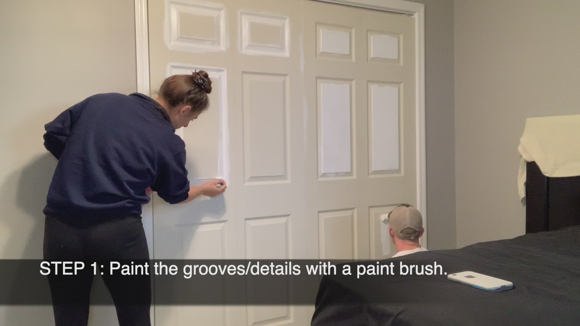 'Video thumbnail for How To Paint Interior 6-Panel Doors Flawlessly In 4 Easy Steps (Or Less!)'