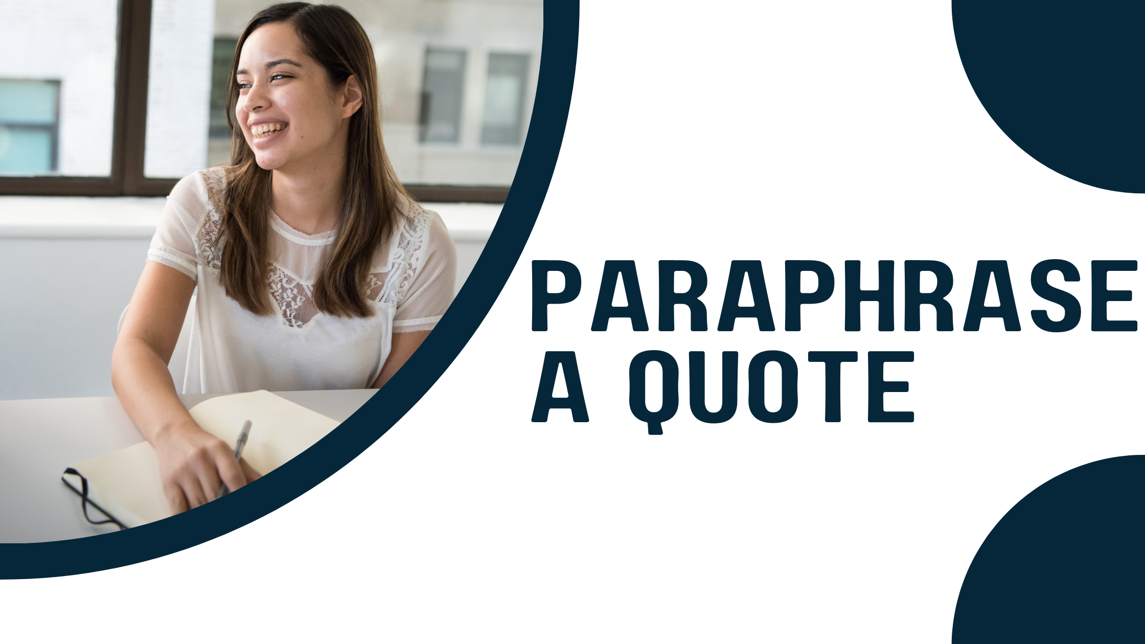 'Video thumbnail for How to paraphrase a quote: 4 simple strategies '