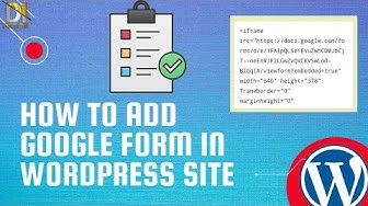 'Video thumbnail for How to add Google form in WordPress | Integrate Google form in website in Hindi'