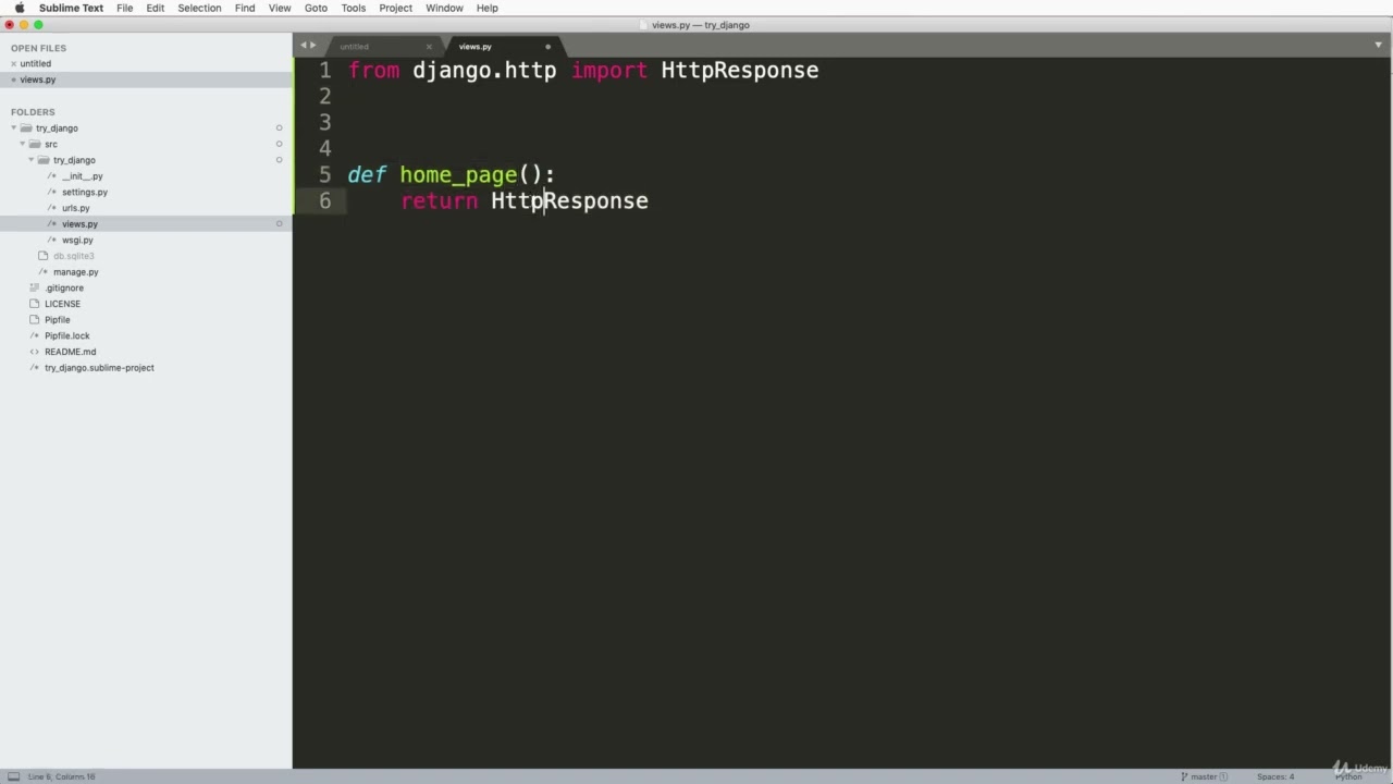 'Video thumbnail for Django: Define a View'