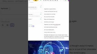 Video thumbnail for Can AI Write A Rhyming Poem? AI Poem About Happiness: ANY GOOD??