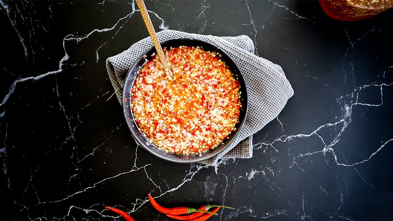 Video thumbnail for Firecracking minced chili-garlic in vinegar sauce that will last up to 6 months!