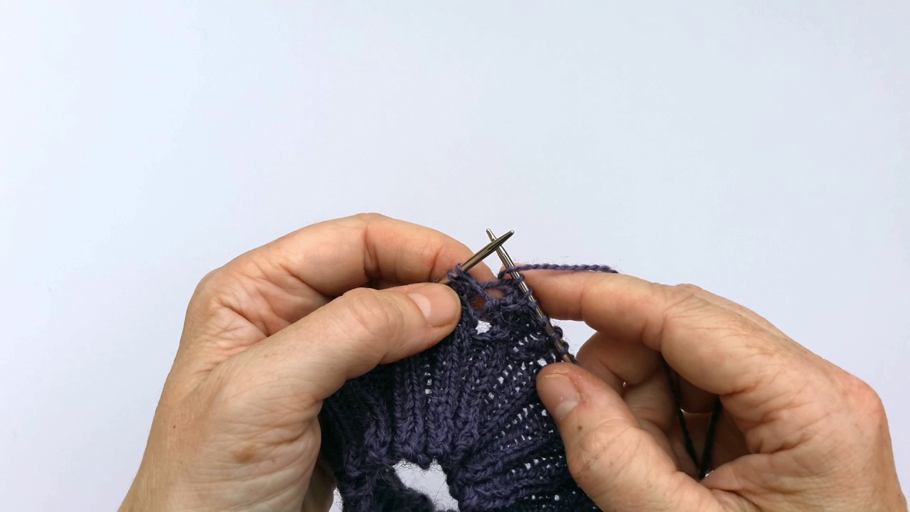 'Video thumbnail for Easy Lace Socks - working the lace pattern stitches'