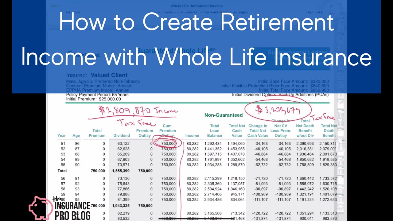 Video thumbnail for How to Create Retirement Income with Whole Life Insurance