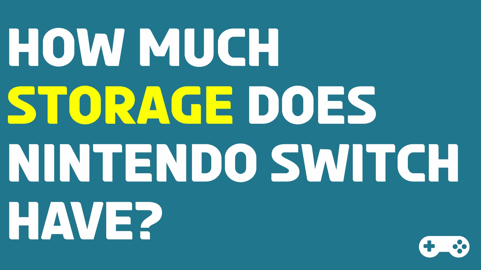 'Video thumbnail for How Much Storage Does Nintendo Switch Have?'