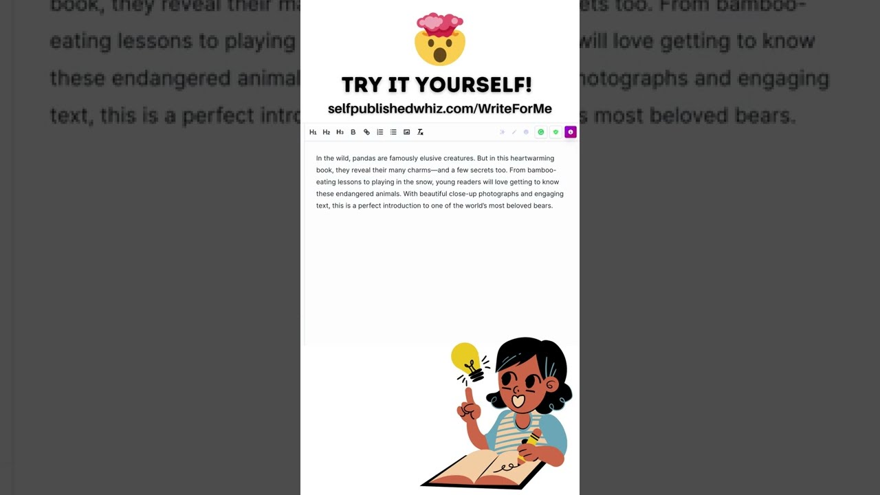 Video thumbnail for How To Write A Book Description Using AI