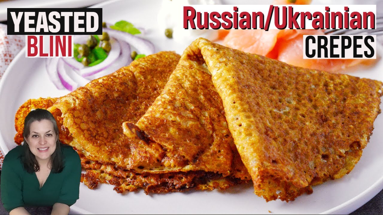 Video thumbnail for Yeasted Blini (блины) Russian/Ukrainian Crepes #blini #crepes #cooking