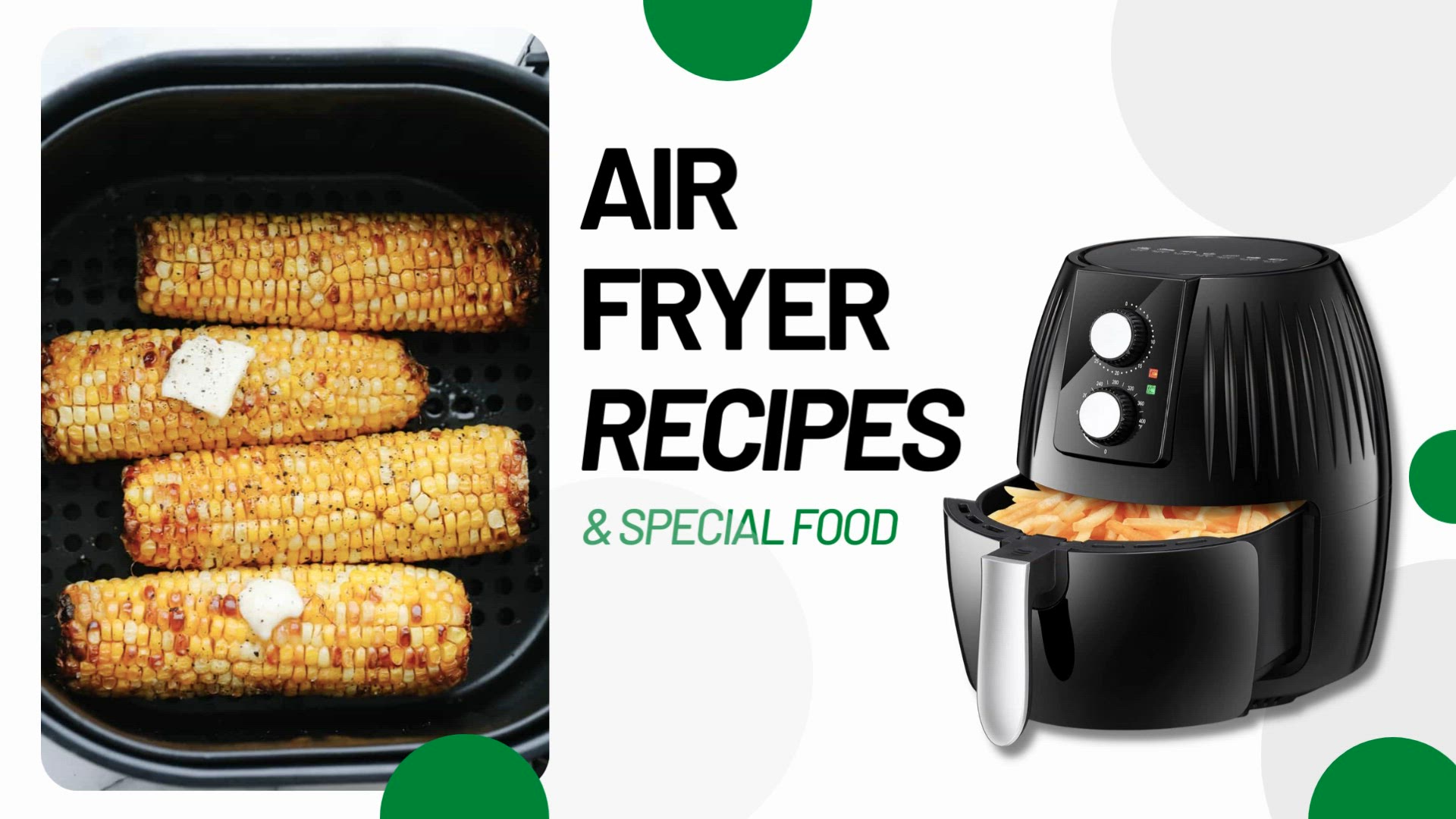 'Video thumbnail for Air Fryer Recipe - Corn on the Cob'