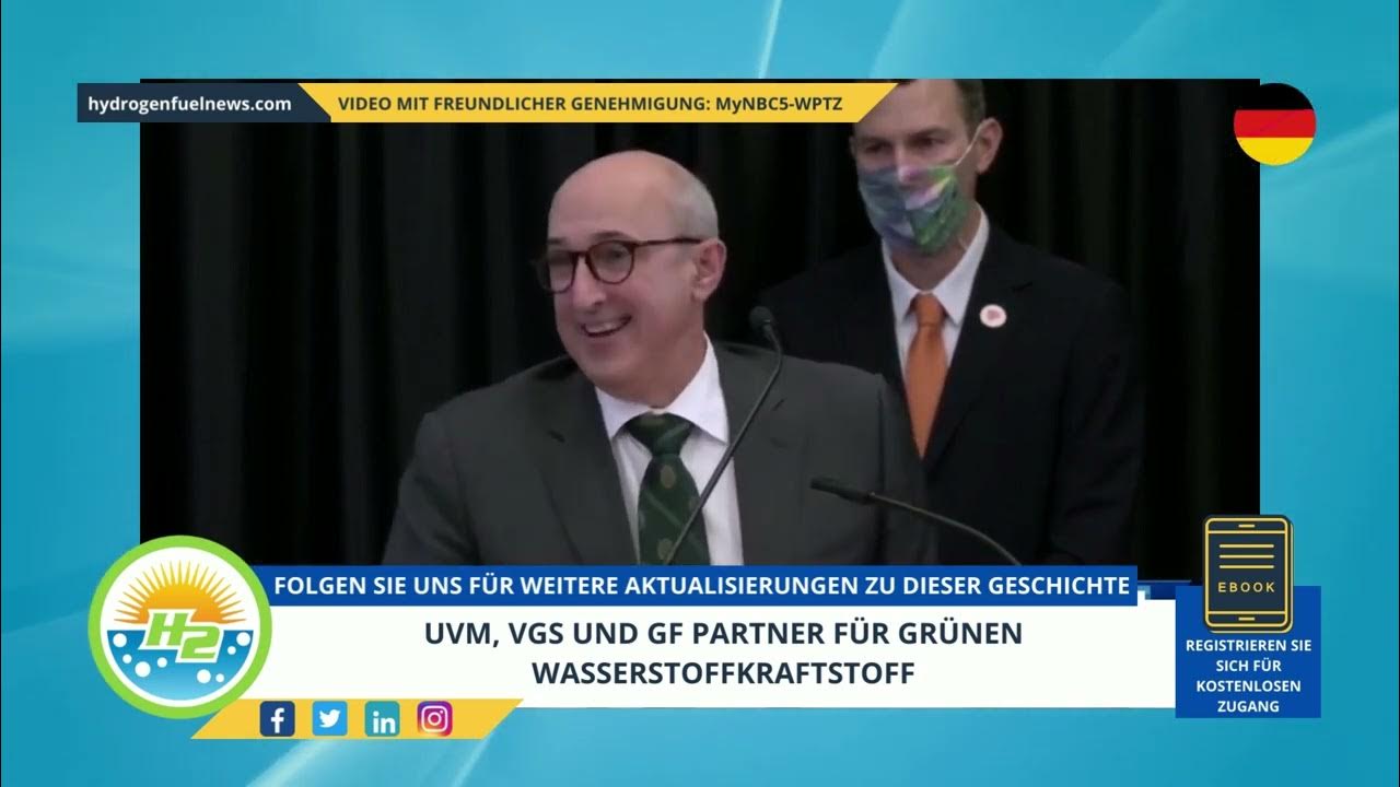 'Video thumbnail for [German] UVM, VGS and GF partner for green hydrogen fuel'