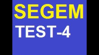 'Video thumbnail for Segem Test 4 Segem Çıkmış Sorular'