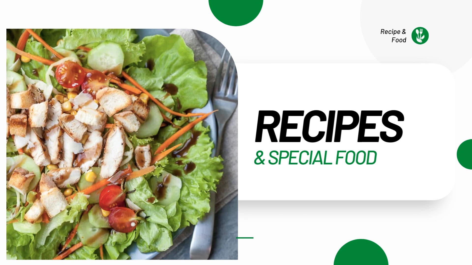 'Video thumbnail for Healthy Chicken breast with mixed greens and vinaigrette Recipe'