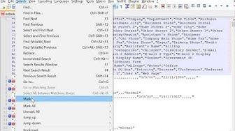 'Video thumbnail for Notepad++ extract email addresses from text file in few steps'