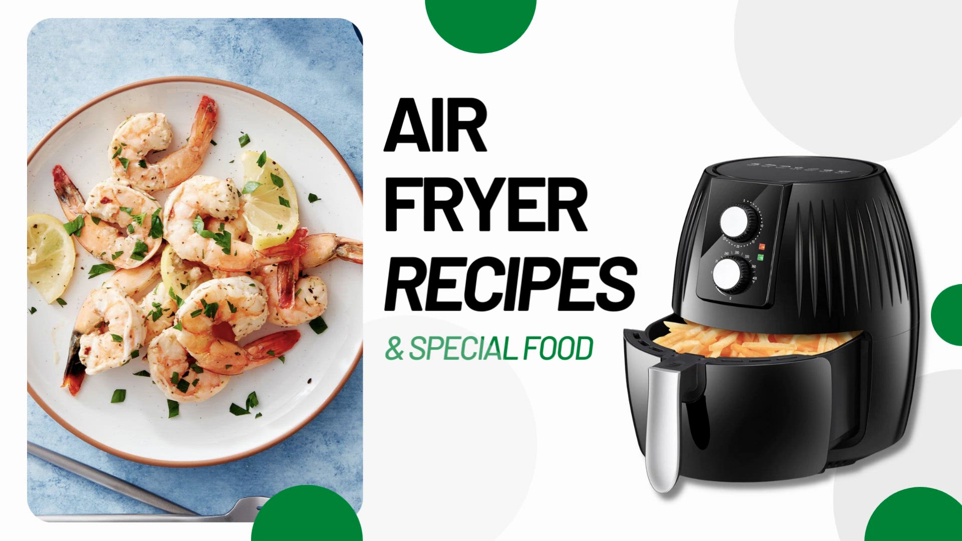 'Video thumbnail for Air Fryer Recipe - Lemon Garlic Shrimp'