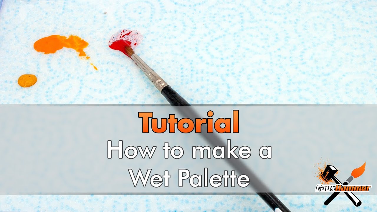 Making a stay-wet palette