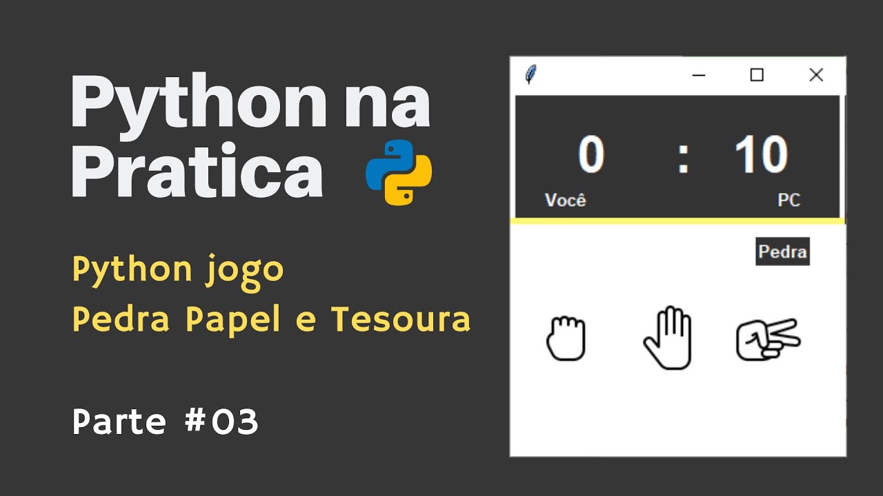 Vamos jogar:Pedra, papel e tesoura