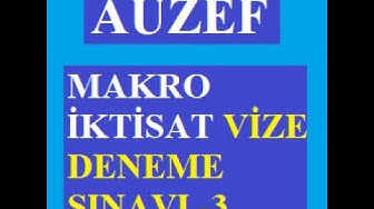 'Video thumbnail for Makro İktisat Vize Deneme -3 Çıkmış Sorular'