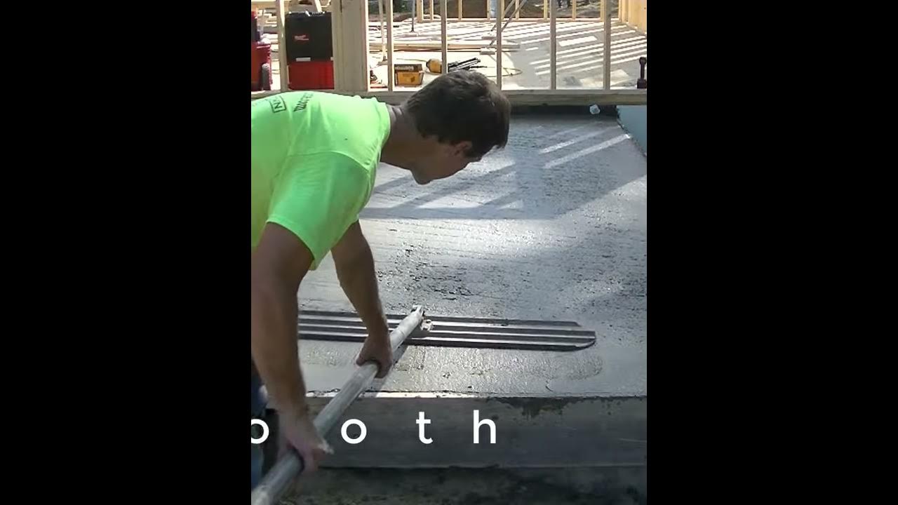 'Video thumbnail for Concrete Patio Pour and Finish #Shorts'