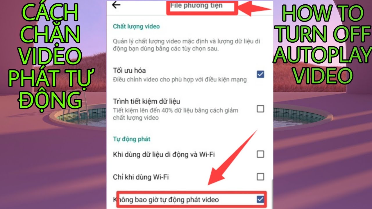 'Video thumbnail for Cách tắt video tự phát trên facebook bằng điện thoại | Stop autoplay  | Vũ Giang Channel'