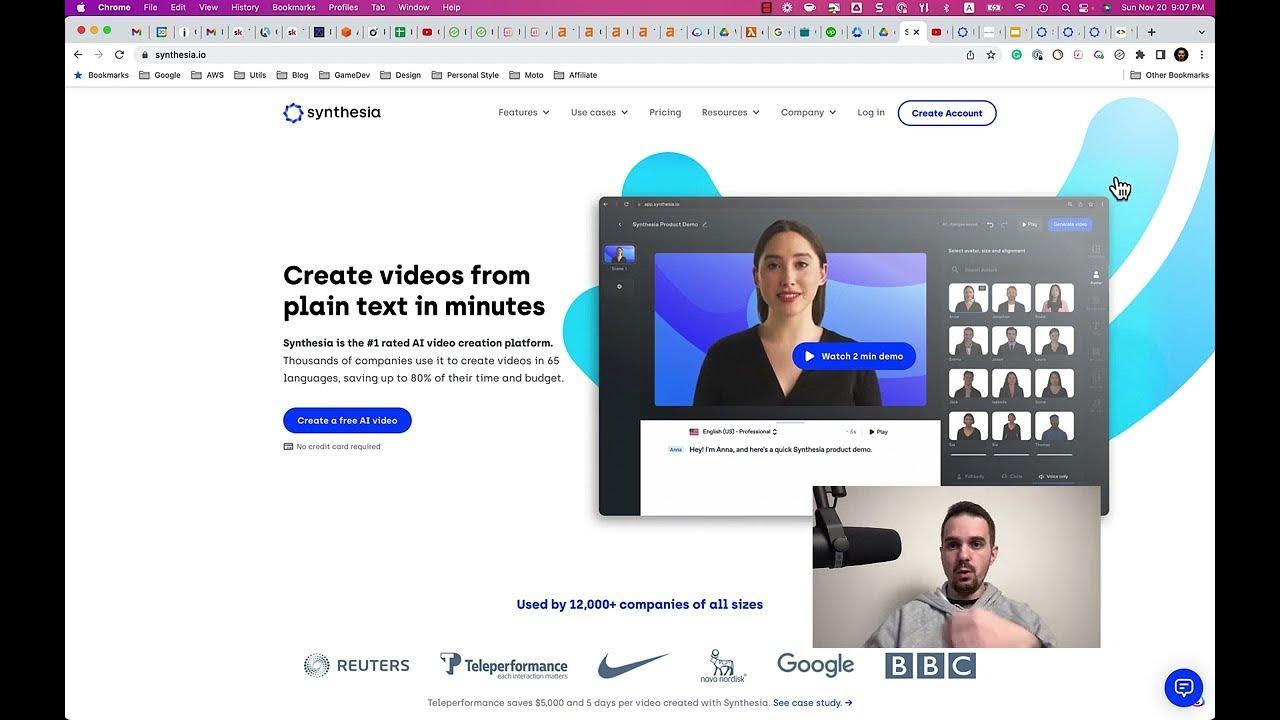 Video thumbnail for Convert PowerPoint to video using Synthesia and Google Cloud