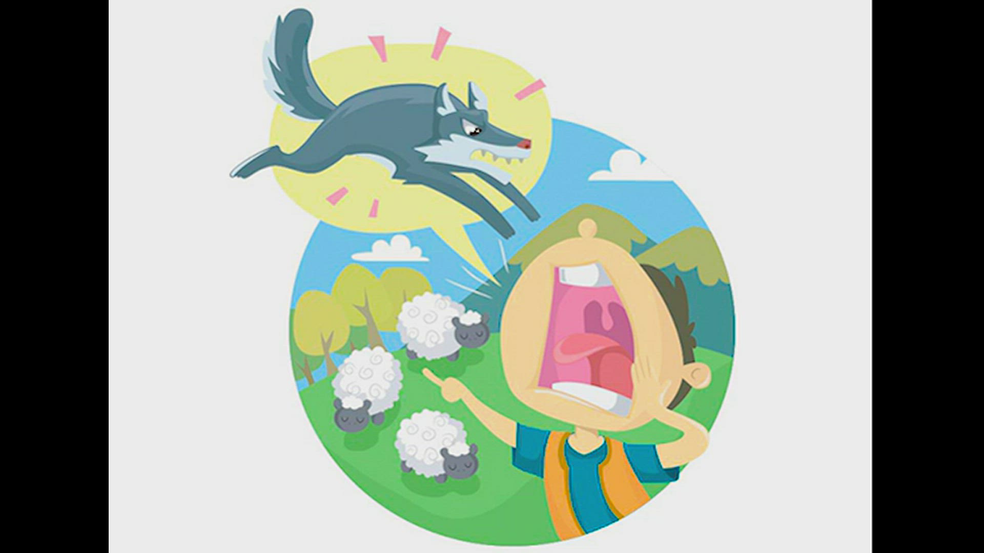 'Video thumbnail for The Boy Who Cried Wolf - הילד שצעק זאב זאב'