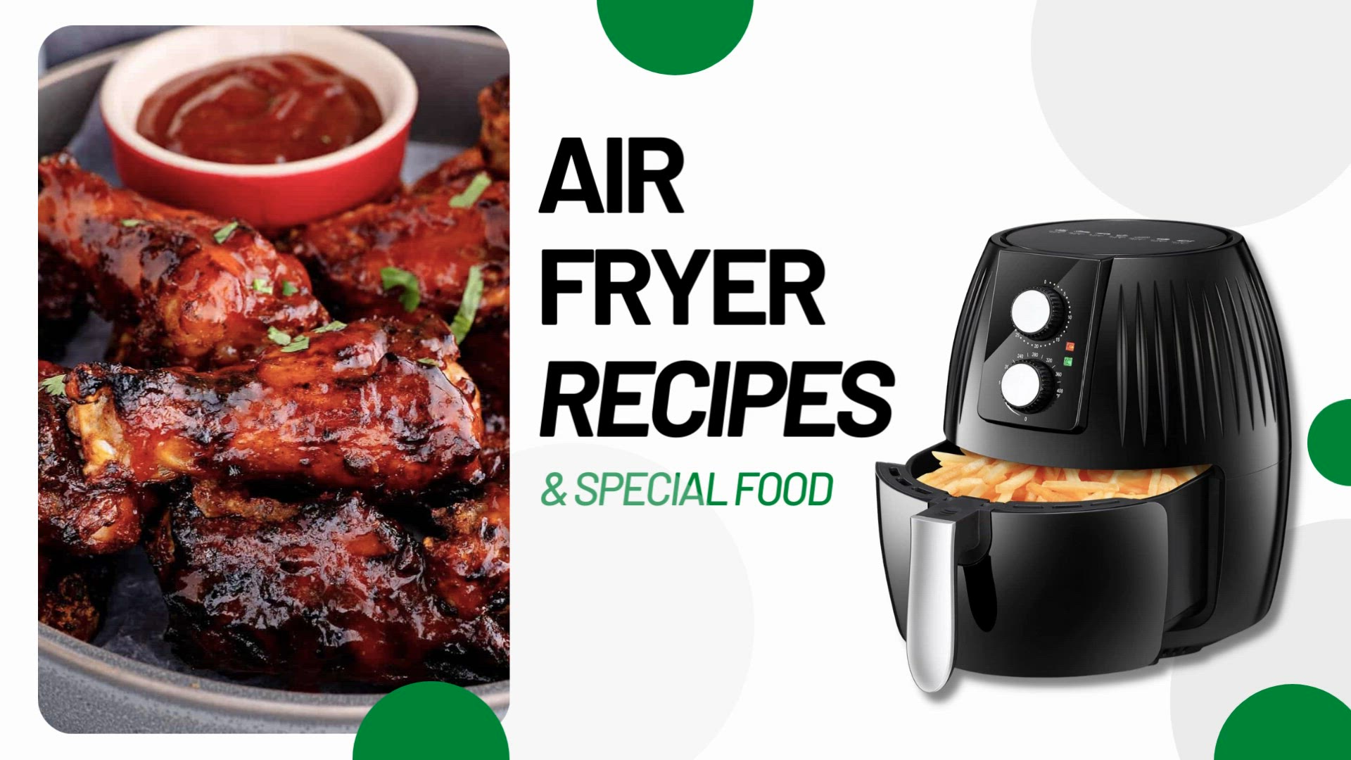 'Video thumbnail for Air Fryer Recipe - BBQ Chicken Wings'