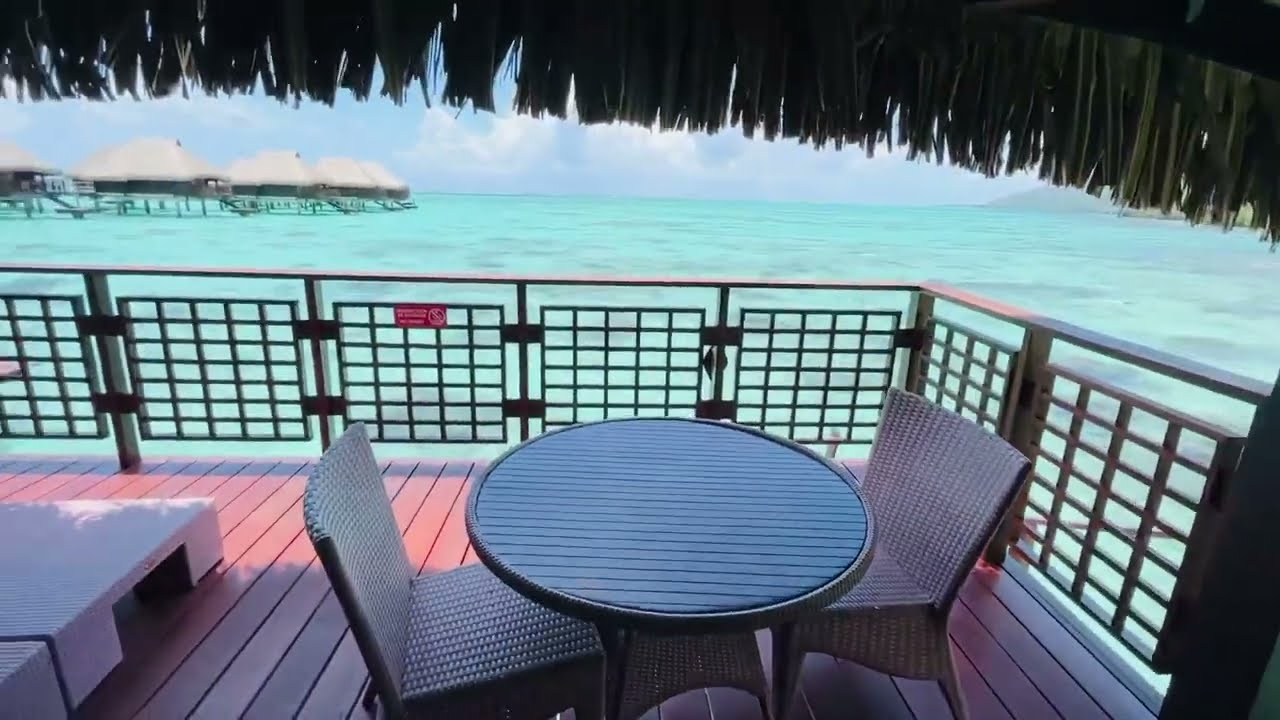'Video thumbnail for Hilton Moorea Lagoon Resort & Spa Overwater Bungalow Room'