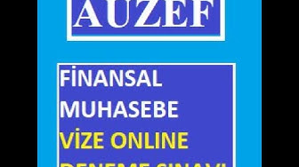 'Video thumbnail for Finansal Muhasebe Vize Soruları'