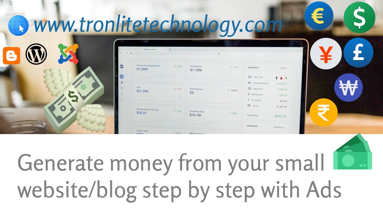 'Video thumbnail for Generate money from your website/blog step by step with ads'
