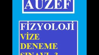 'Video thumbnail for Fizyoloji Vize Deneme Sınavı -3'