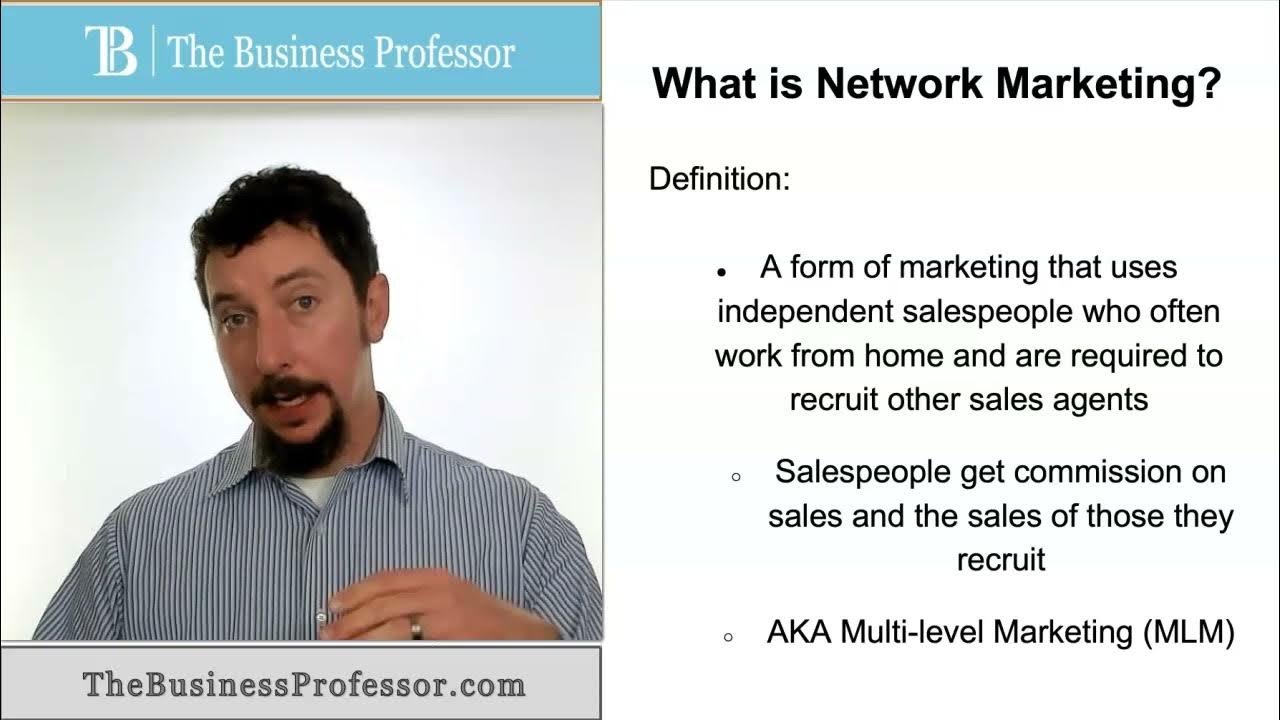 What is network marketing? - Definition of network marketing