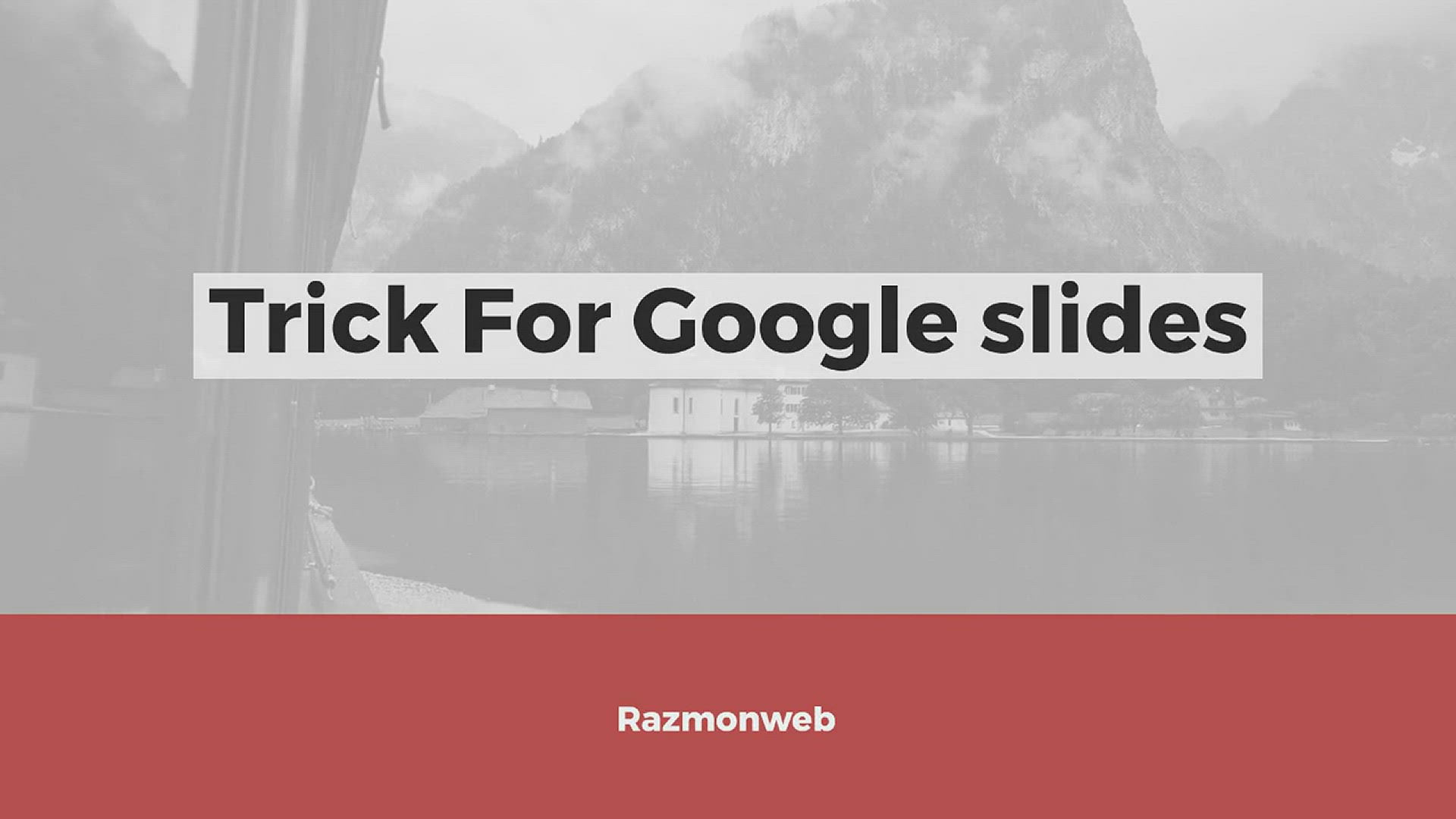 'Video thumbnail for Trick For Google slides - Razmonweb'