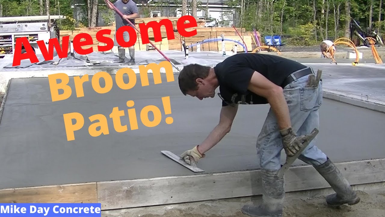 'Video thumbnail for How to Form, Pour, and Finish a Concrete Patio (Making Money!)'