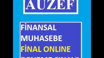 'Video thumbnail for Finansal Muhasebe Final Soruları'