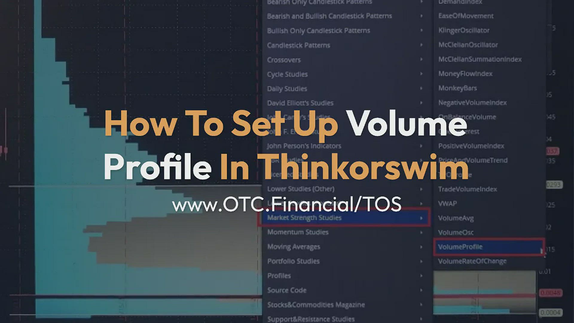 'Video thumbnail for How To Set Up Volume Profile In Thinkorswim TOS'