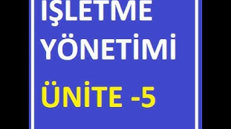 'Video thumbnail for İşletme Yönetimi Ünite 5 Soruları'