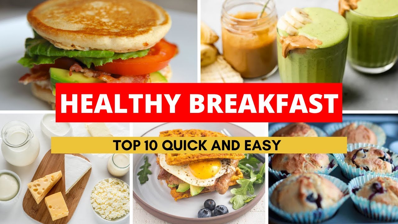 'Video thumbnail for 10 Quick and Easy Healthy Breakfast Ideas (Grab and Go)'
