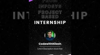 Video thumbnail for Infosys Internship Offer | Project Based Internship at Infosys | Infosys Springboard Internship
