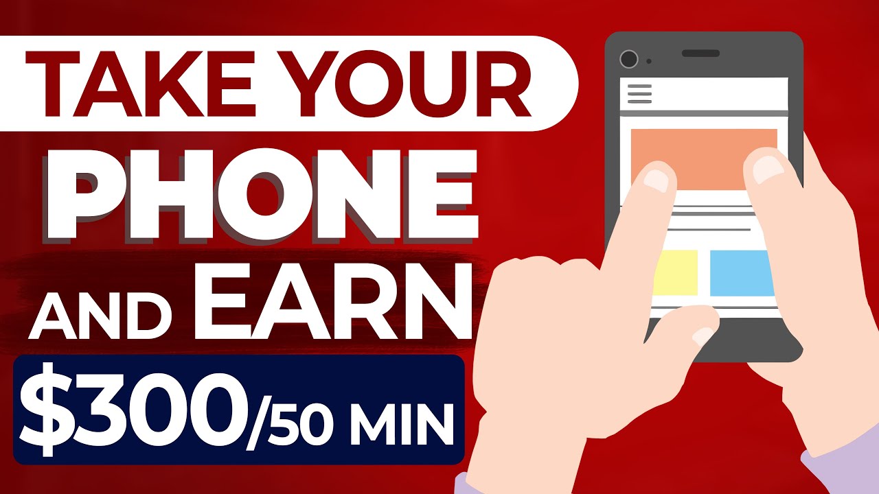 'Video thumbnail for Get Paid $300 EVERY 50 Min With YOUR PHONE (iOS & Android)'