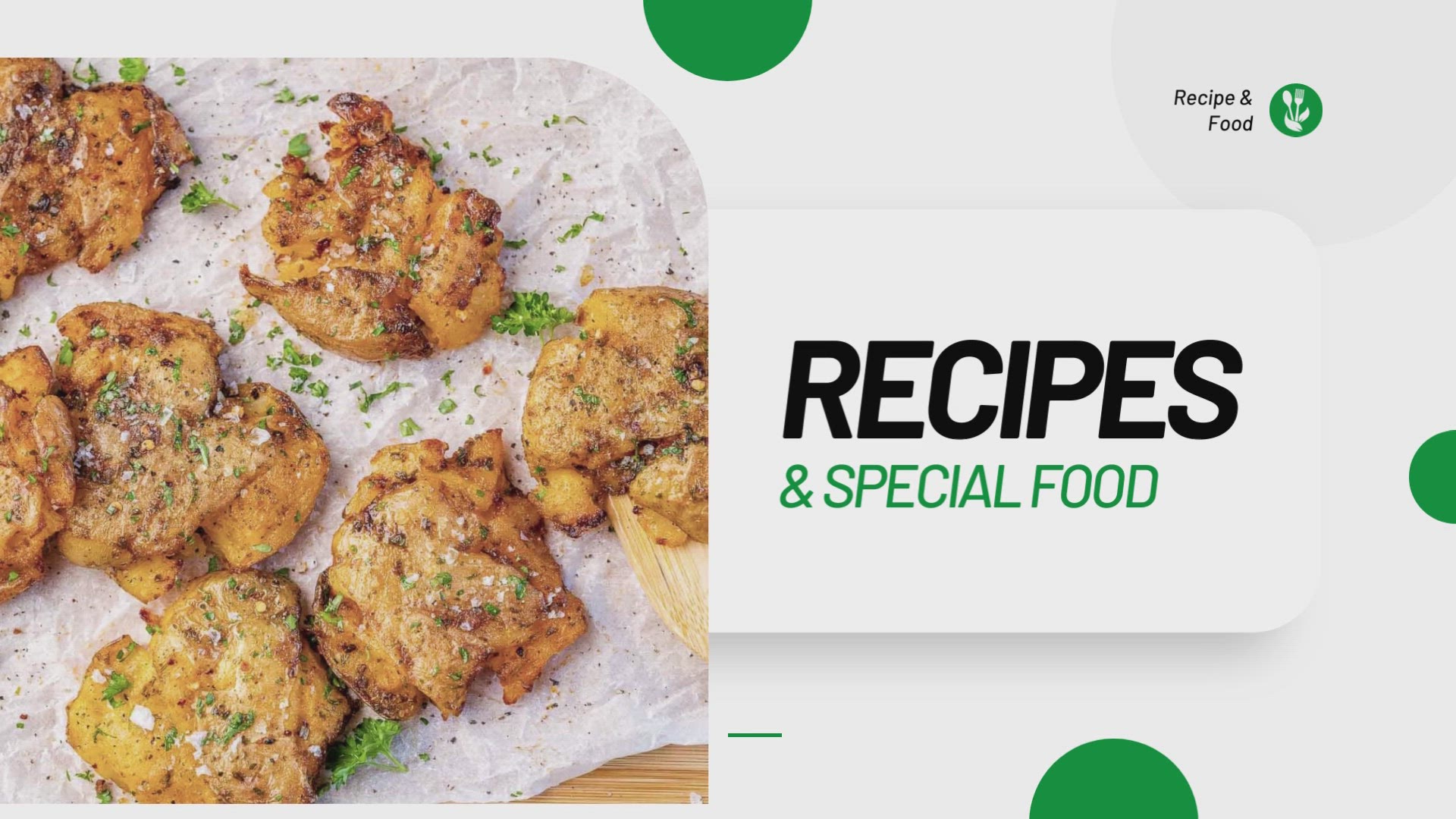 'Video thumbnail for Crispy Smashed Potatoes Recipes'