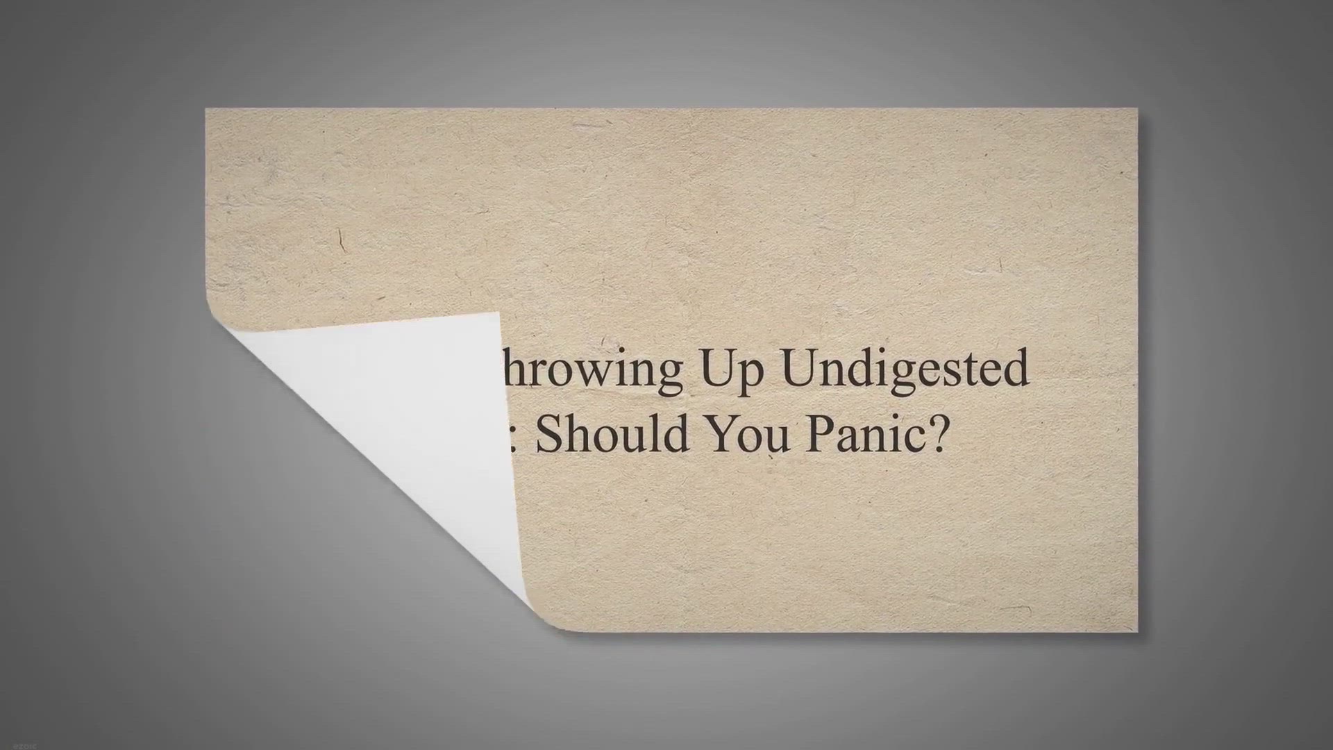 Video thumbnail for Puppy Throwing Up Undigested Food: Should You Panic?