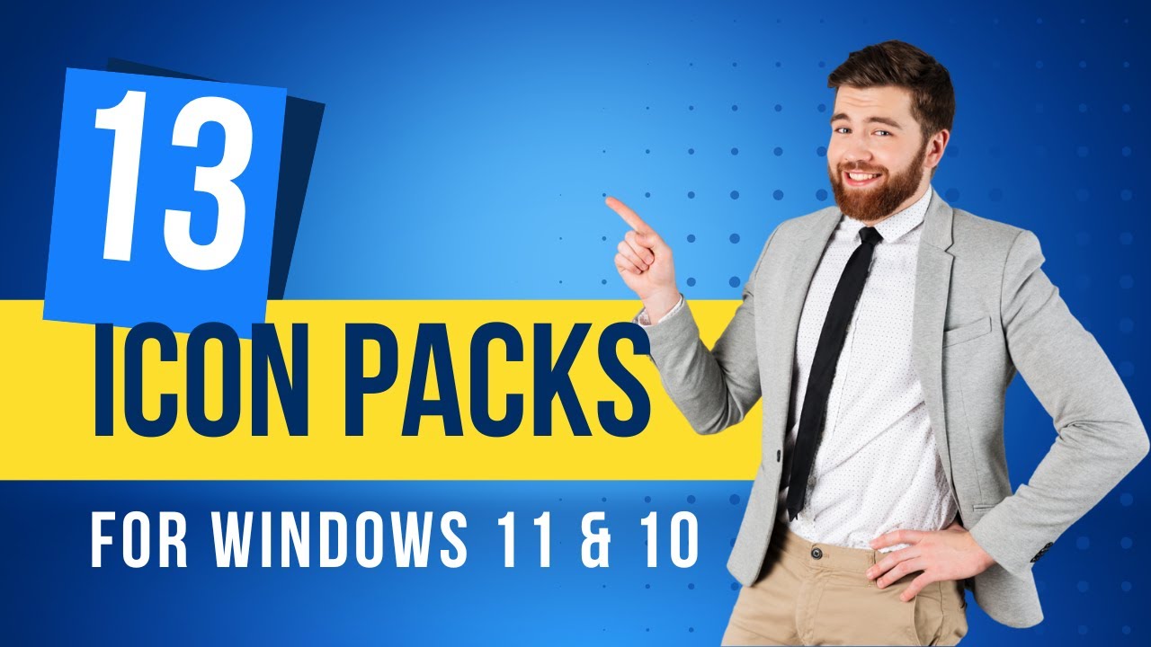 'Video thumbnail for 13 Beautiful Icon Packs for Windows 11 and 10'